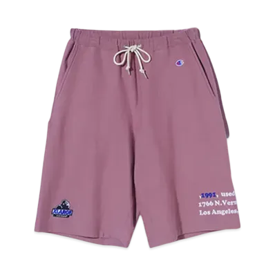 XLARGE x Champion Reverse Weave Pullover Sweat Short Pants "Pink"
