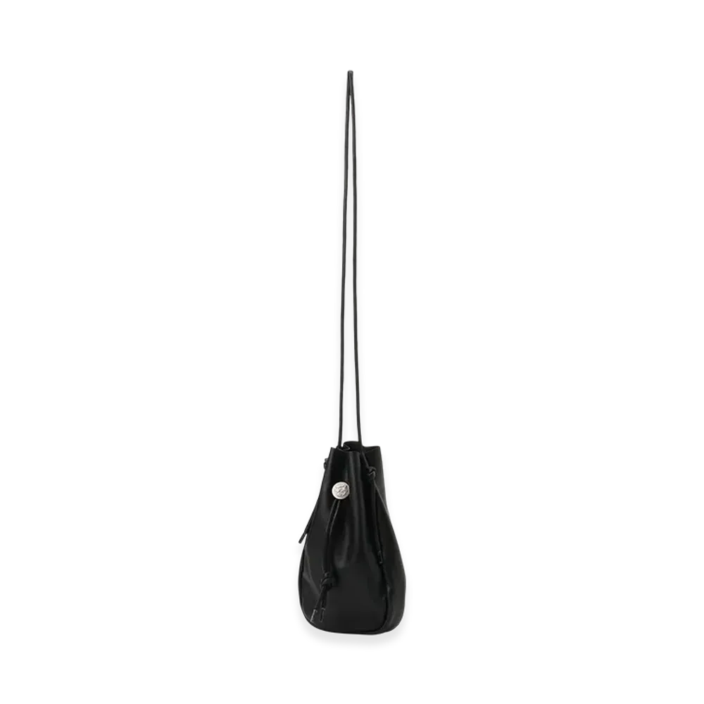 S'YTE Concho Drawstring Leather Shoulder Bag "Black"
