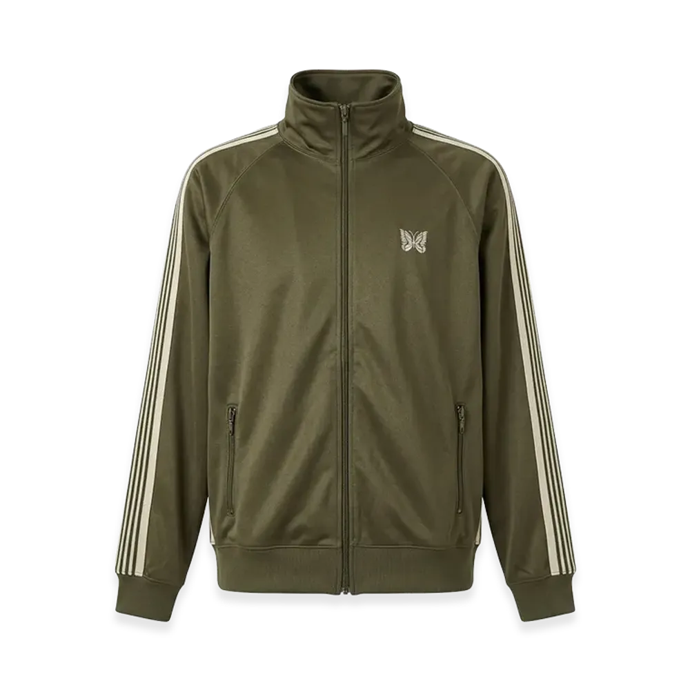 NEEDLES x STUDIOUS Track Jacket - Poly Smooth "Olive"