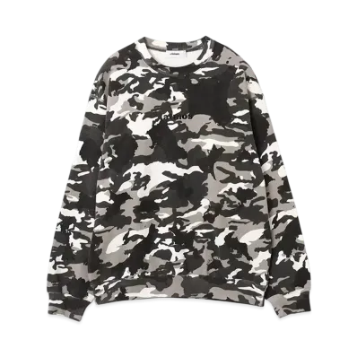 atmos Embroidery Classic Logo Crew Neck Sweatshirt "Blackcamo"
