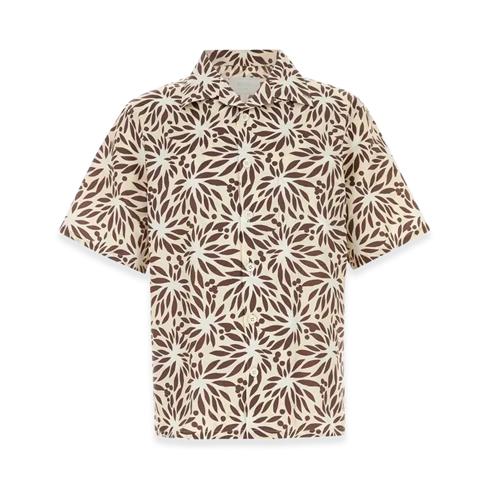 PRADA Cotton Short Sleeve Shirt "Multicolor"