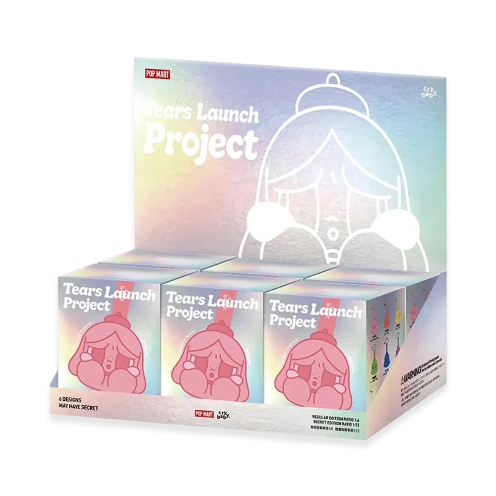 POP MART CRYBABY Tears Launch Project Series-Plush Pendant Blind Box [Assortment Box]