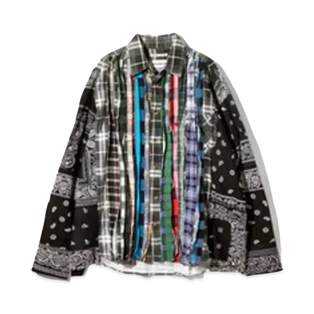 Needles x MIYAGIHIDETAKA Ribbon Wide Shirt - Flannel + Bandana "Type 2"