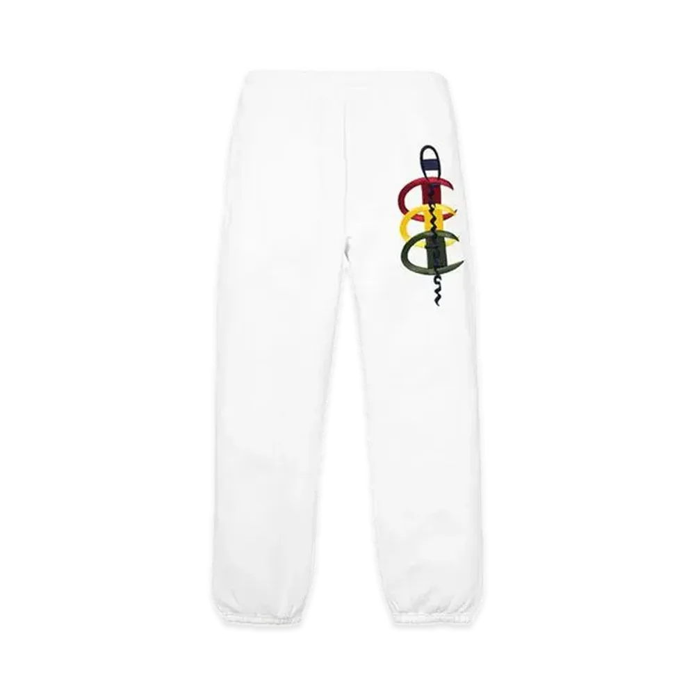 Supreme x Champion Stacked C Sweatpant "White"