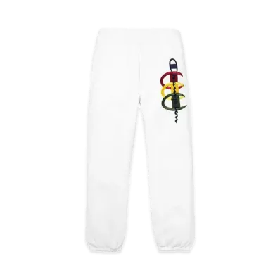 Supreme x Champion Stacked C Sweatpant "White"