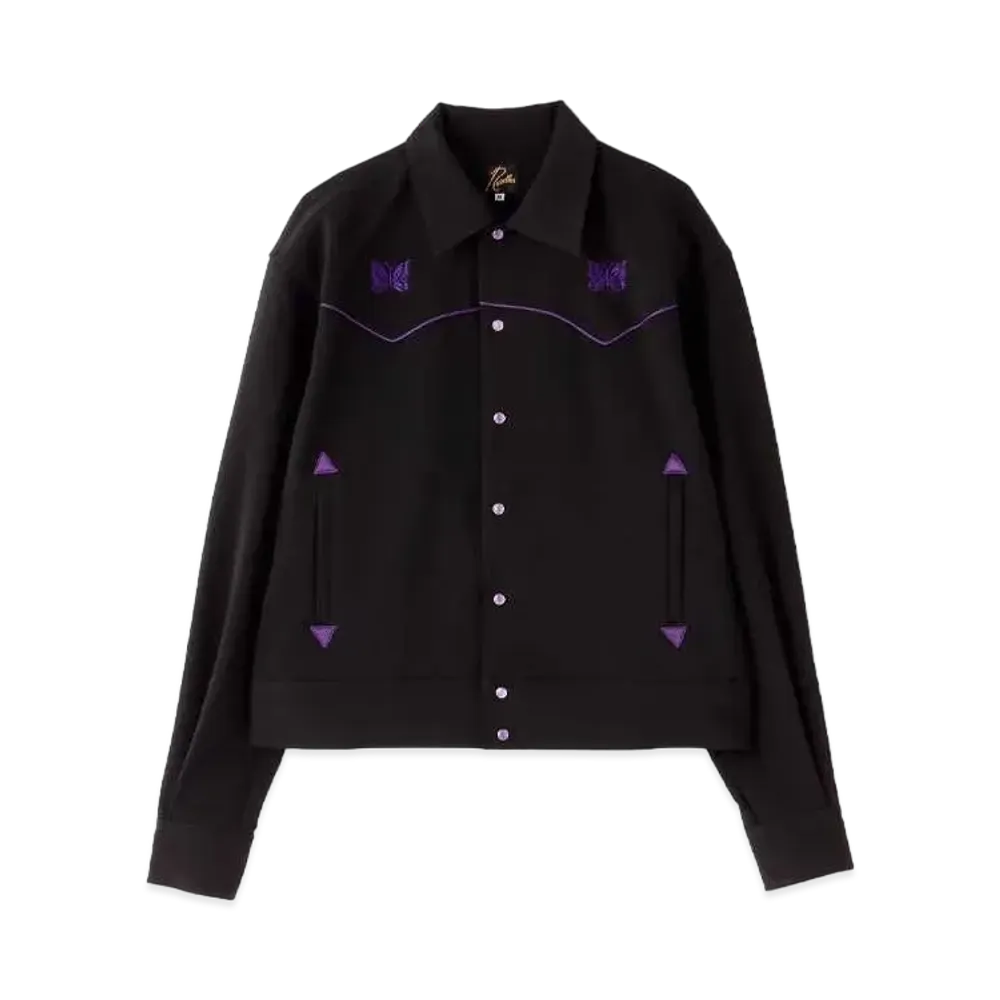Needles Piping Cowboy Jacket "Black/Purple"