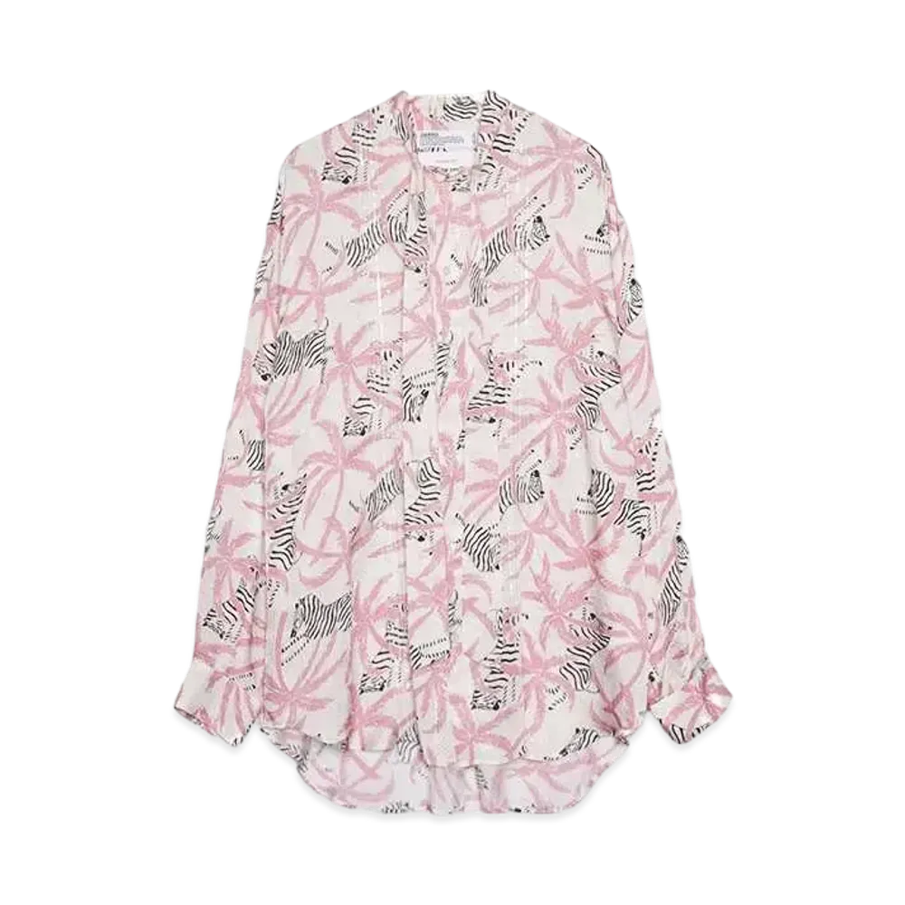 DAIRIKU Spangle Jungle Scarf Tie Shirt "MORNING JUNGLE"