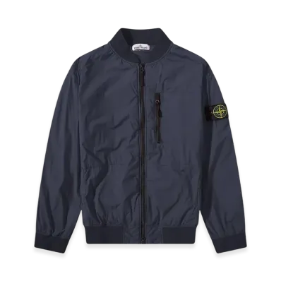 Stone Island 41331 Skin Touch Nylon-TC Garment Dyed Bomber Jacket - 22SS "Navy Blue"