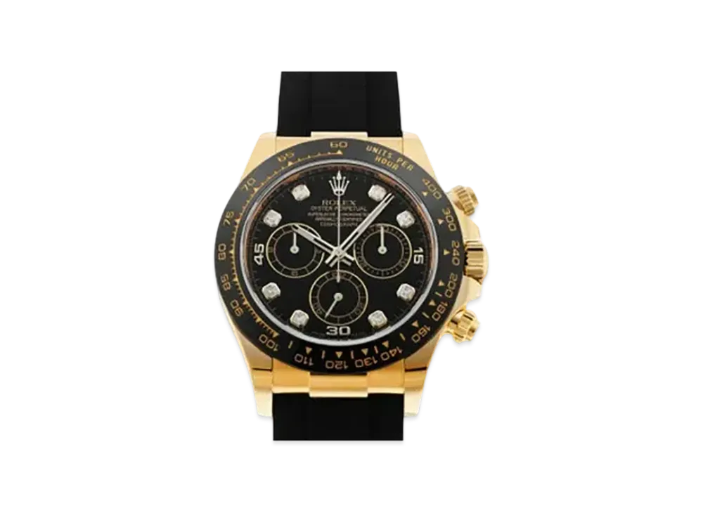 ROLEX Cosmograph DAYTONA Black Dial 8P Diamonds 116518LNG