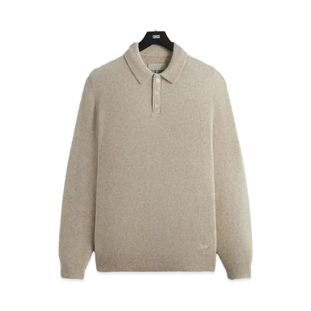 Kith Boucle Harmon Rugby Pullover Sweater "Carabiner Heather"