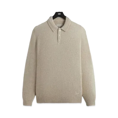 Kith Boucle Harmon Rugby Pullover Sweater "Carabiner Heather"