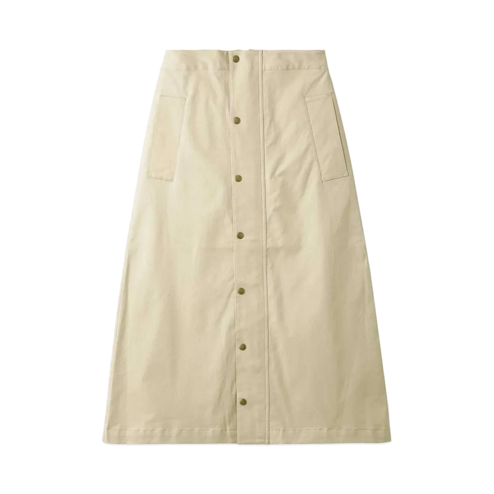 Barbour Japan Limited Long Length Bedale Skirt "Beige"