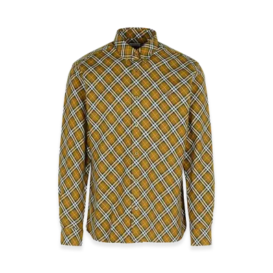 Burberry Cotton Shirt "Green/Beige"