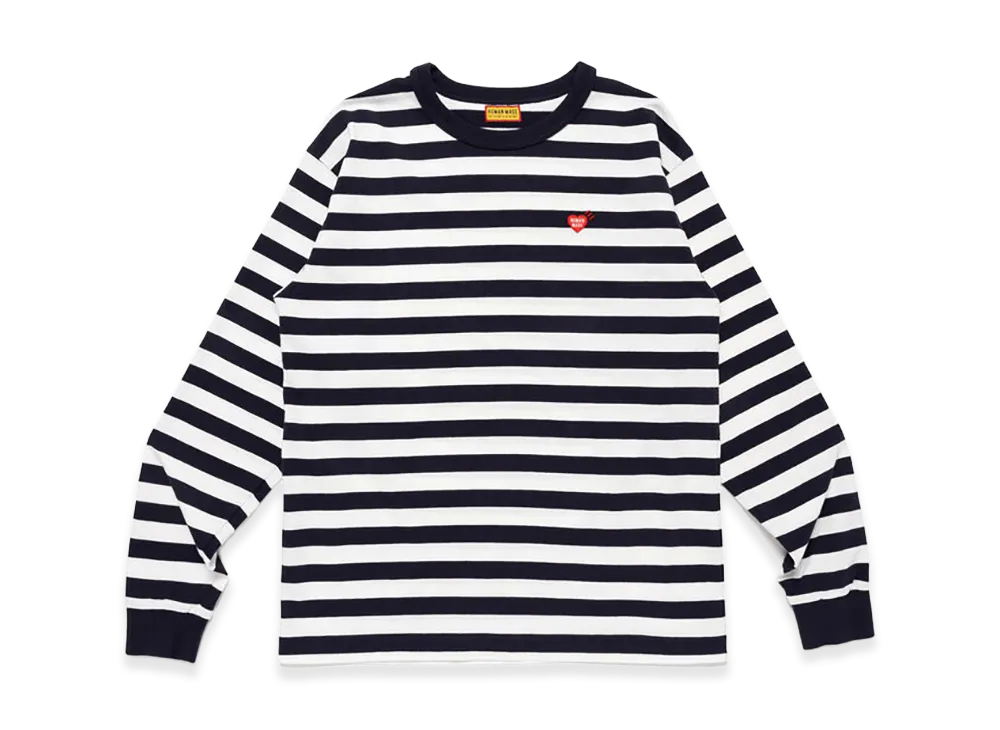HUMAN MADE Striped L/S T-Shirt "White"