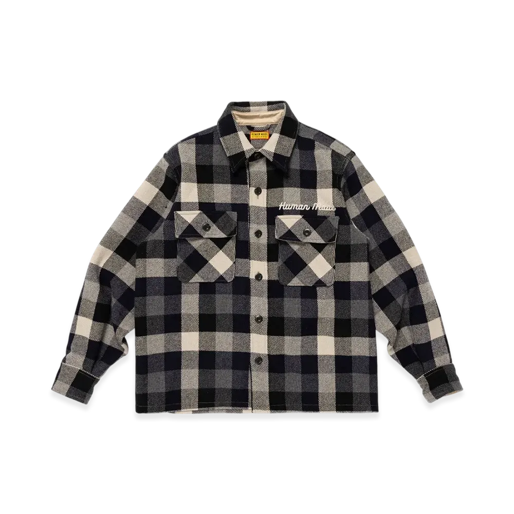 HUMAN MADE Wool Check Shirt Jacket "Black"