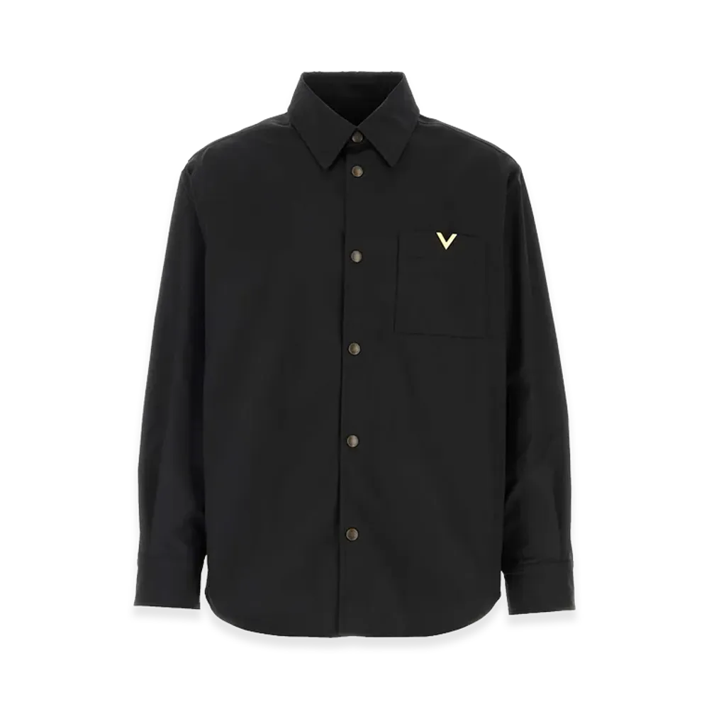 Valentino Stretch Polyester Shirt "Black"