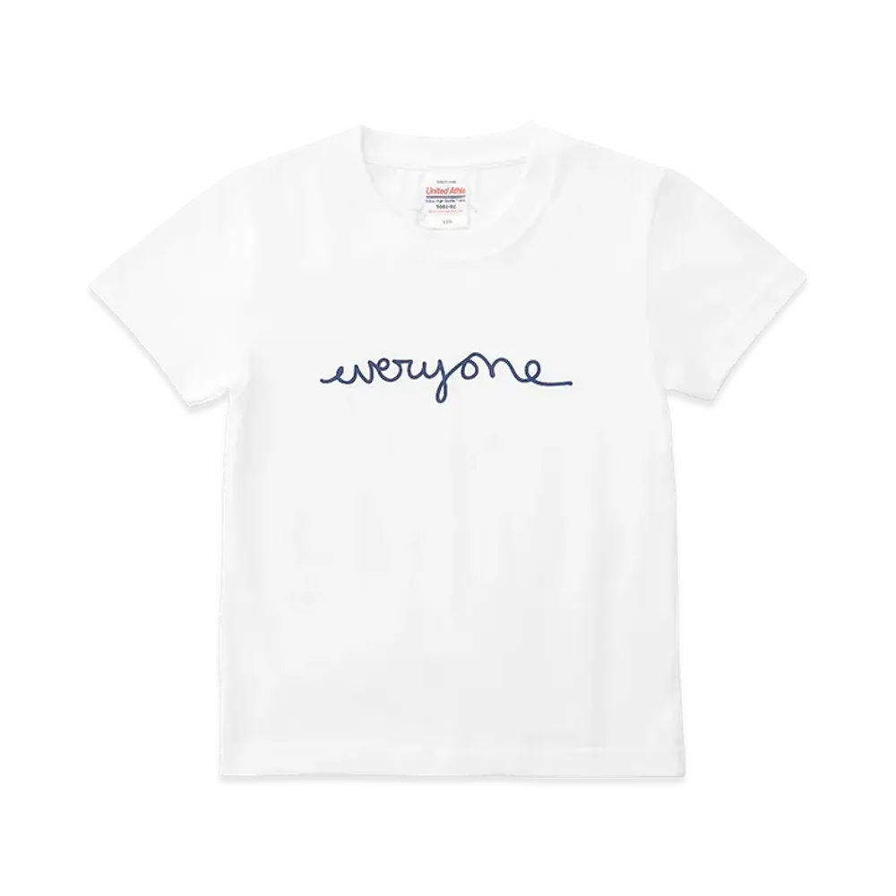 everyone Goodness J.30000 Rooftop Logo Kids Tee Shirt "White"