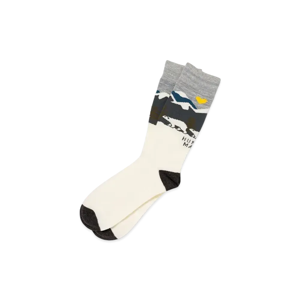 HUMAN MADE Jacquard Socks "White"