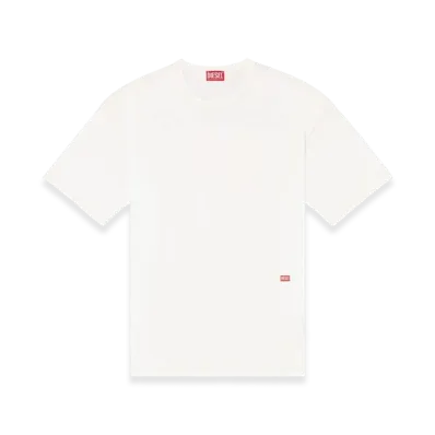 Diesel T-Boxt-R18 T-Shirt With Apple Core Print "White"