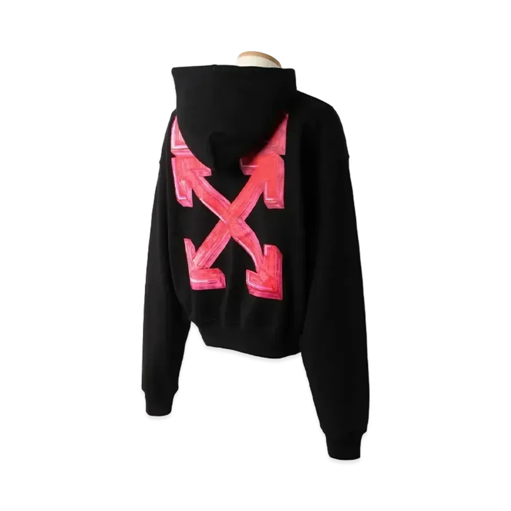 OFF-WHITE Marker Over Hoodie "Black/Pink"