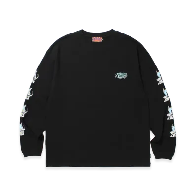 APHRODITEGANG UE The Parlour x Budspool Cat L/S Tee (Type-1) "Black/Blue"