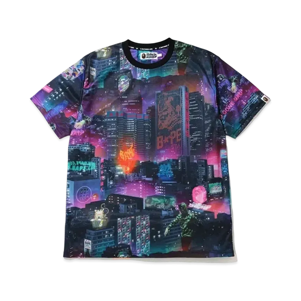 A BATHING APE Neon Tokyo Tee "Multi"
