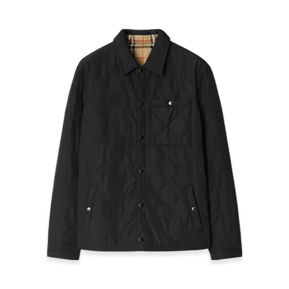 Burberry Reversible Quilted Nylon Overshirt "Black"