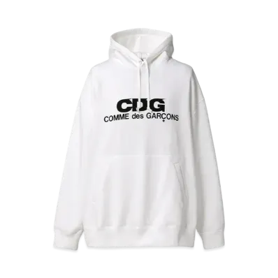 COMME des GARCONS CDG Oversized Hooded Sweatshirt "White"