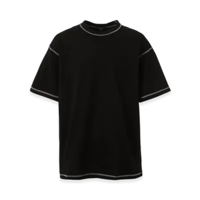 COMME des GARCONS HOMME Garment-Dyed Heavy Cotton Jersey T-Shirt "Black"