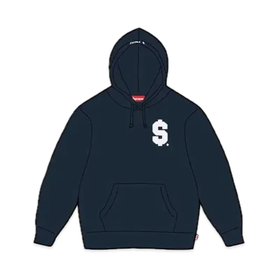 Supreme $ Hooded Sweatshirt "Navy"
