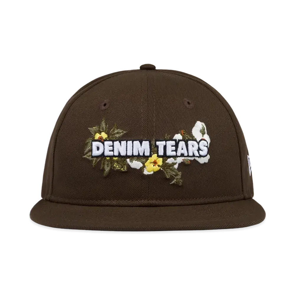 DENIM TEARS x New Era Floral Logo Cap "Brown"