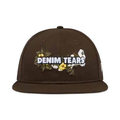 DENIM TEARS x New Era Floral Logo Cap "Brown"