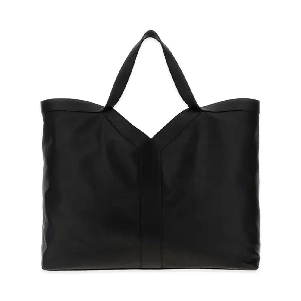 Saint Laurent Leather Maxi Shopping Bag "Black"