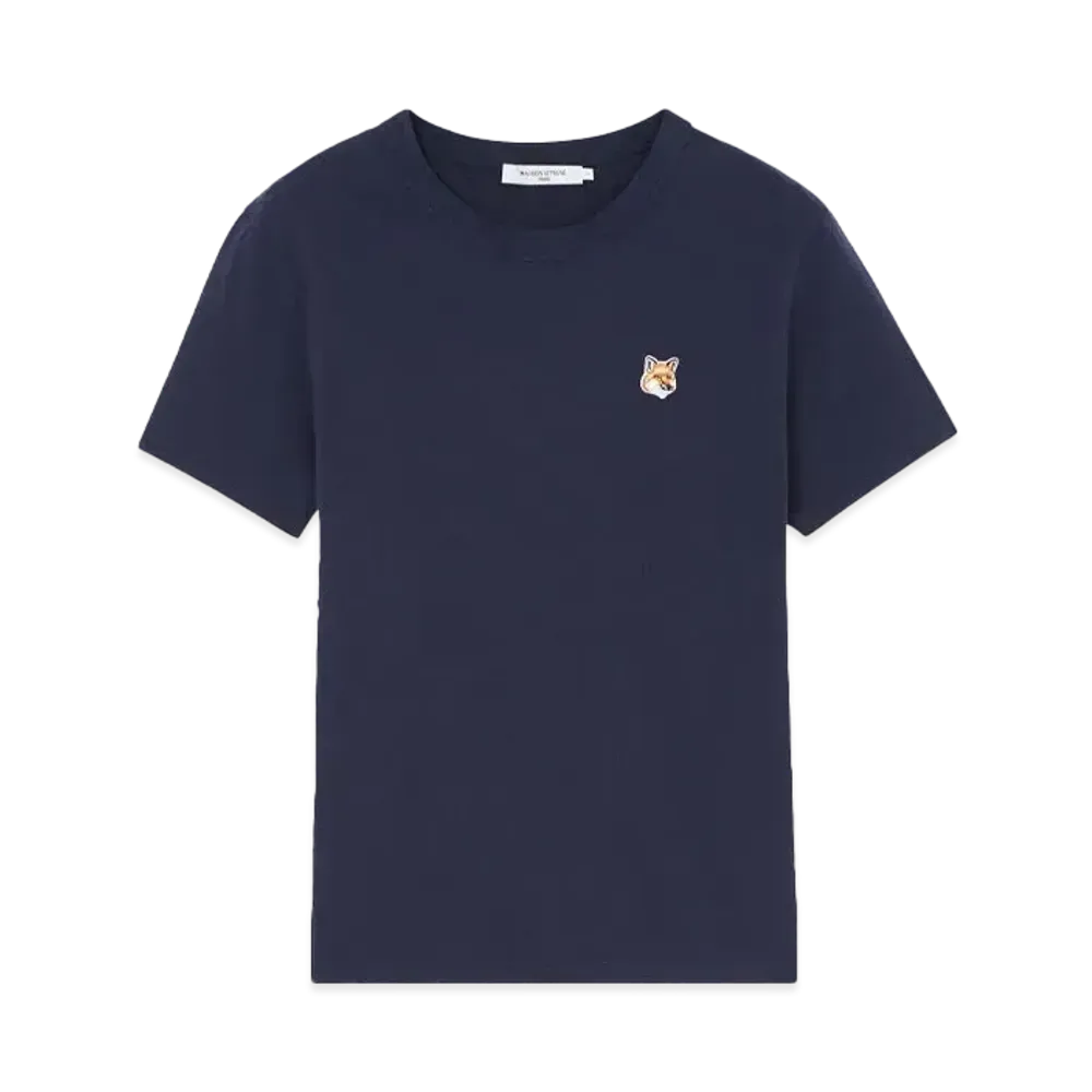 Maison Kitsune Fox Head Patch Classic T-Shirt "Navy"