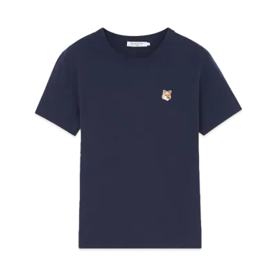 Maison Kitsune Fox Head Patch Classic T-Shirt "Navy"