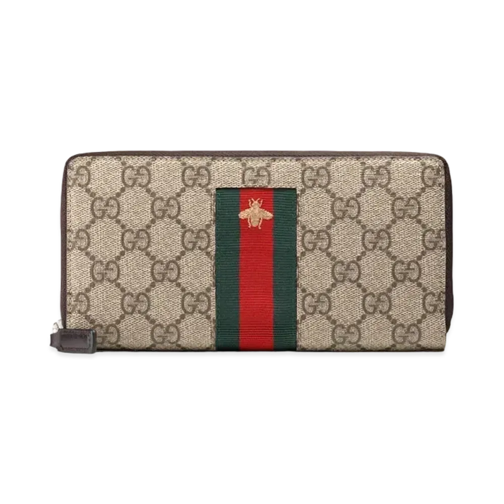 GUCCI Web Wallet In GG Supreme Fabric