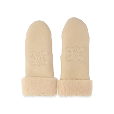CELINE Women's Gloves "White"