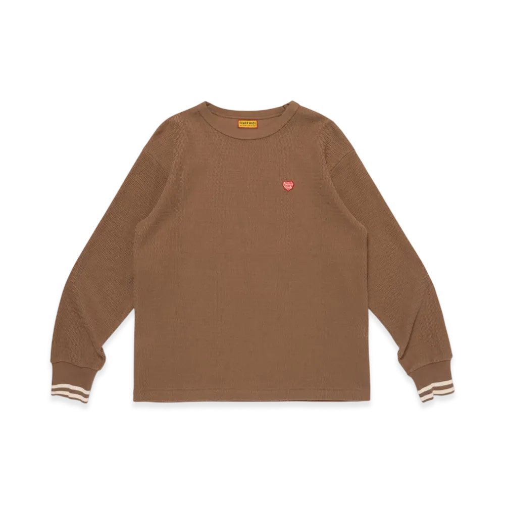 HUMAN MADE Thermal L/S T-Shirt "Brown"