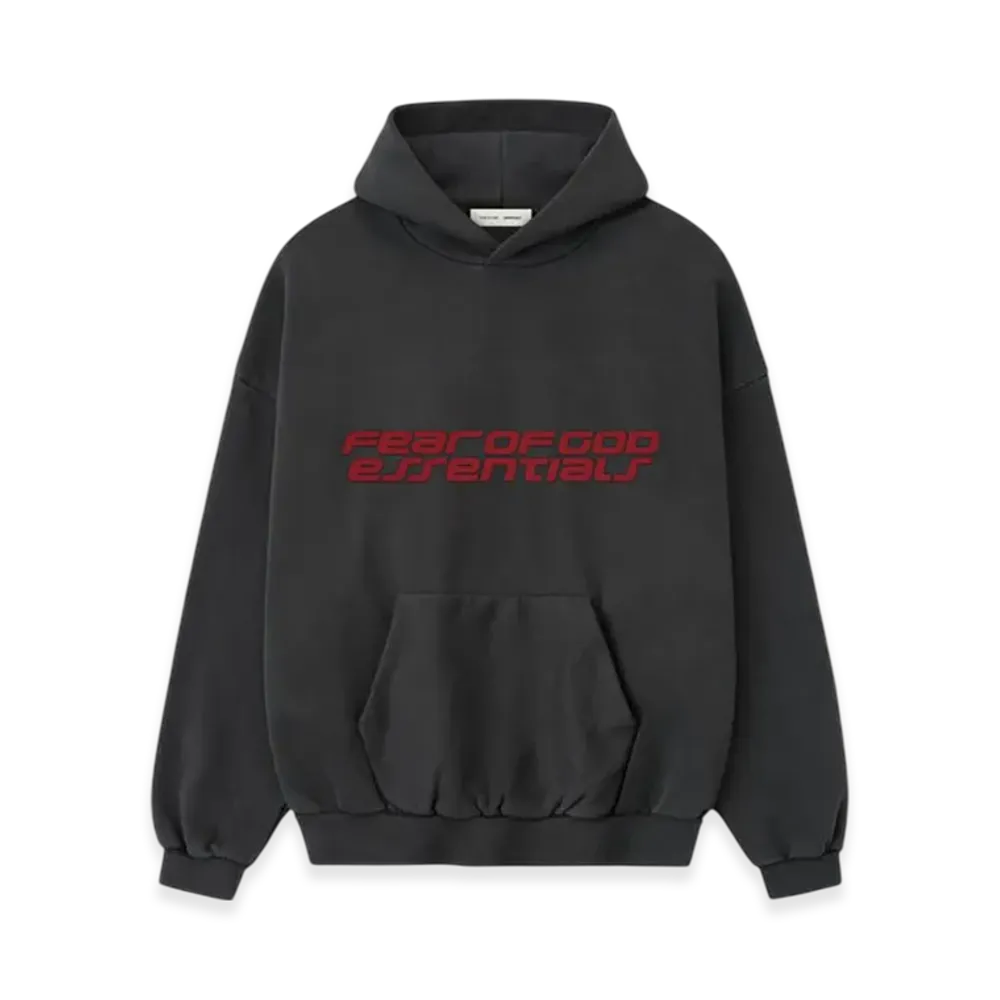 FEAR OF GOD ESSENTIALS Heavy Fleece 90s Hoodie "Iron Grey"