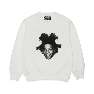 WACKO MARIA Jean-Michel Basquiat / Heavy Weight Sweat Shirt "White"