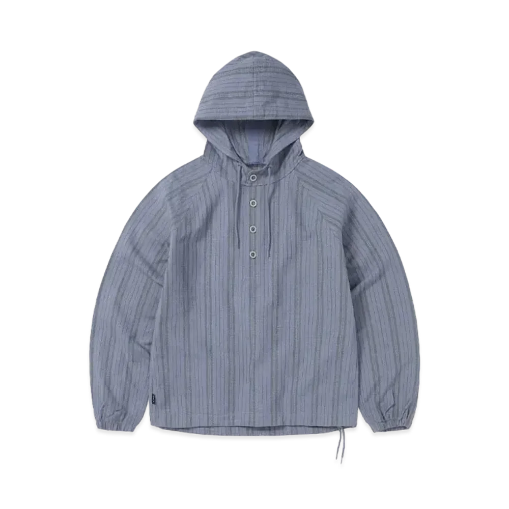 thisisneverthat Stripe Jacquard Hoodie "Purple Grey"