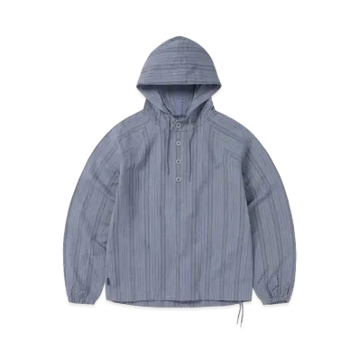 thisisneverthat Stripe Jacquard Hoodie "Purple Grey"