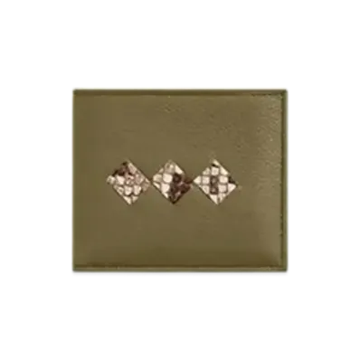 Bottega Veneta Tre Bi-Fold Wallet "Alga/Rock/Bone/Fondente"