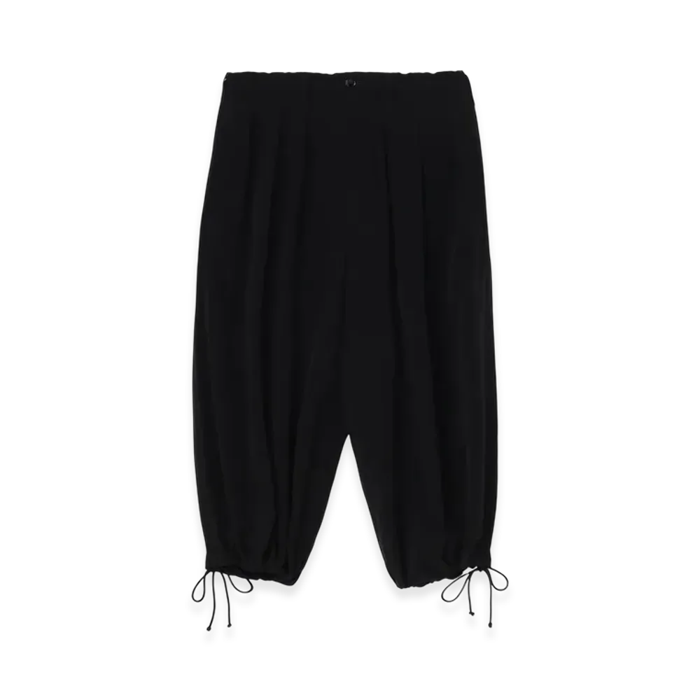 Ground Y Crepe De Chine Balloon Pants "Black"
