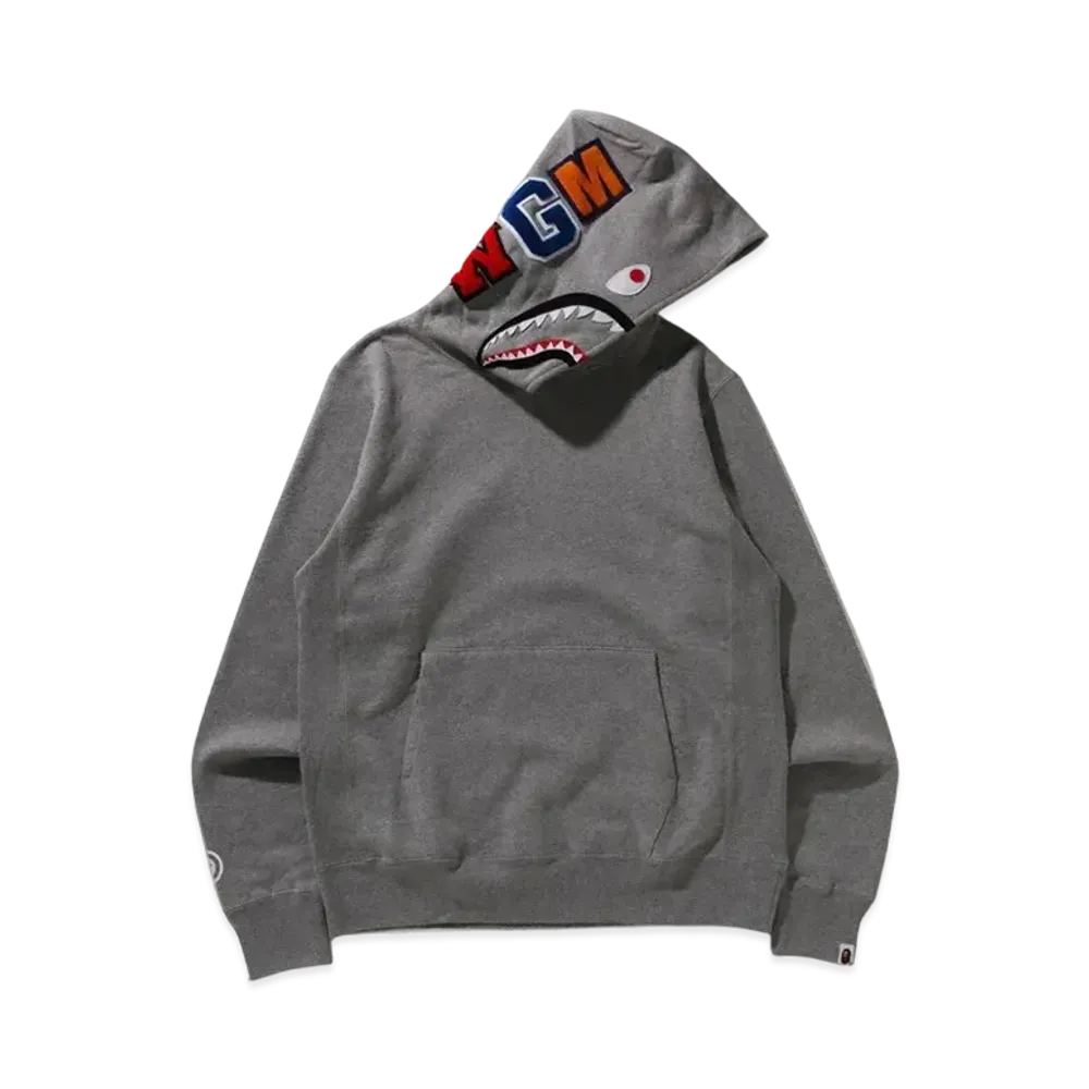A BATHING APE Shark Pullover Hoodie "Gray"