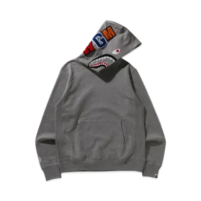 A BATHING APE Shark Pullover Hoodie "Gray"