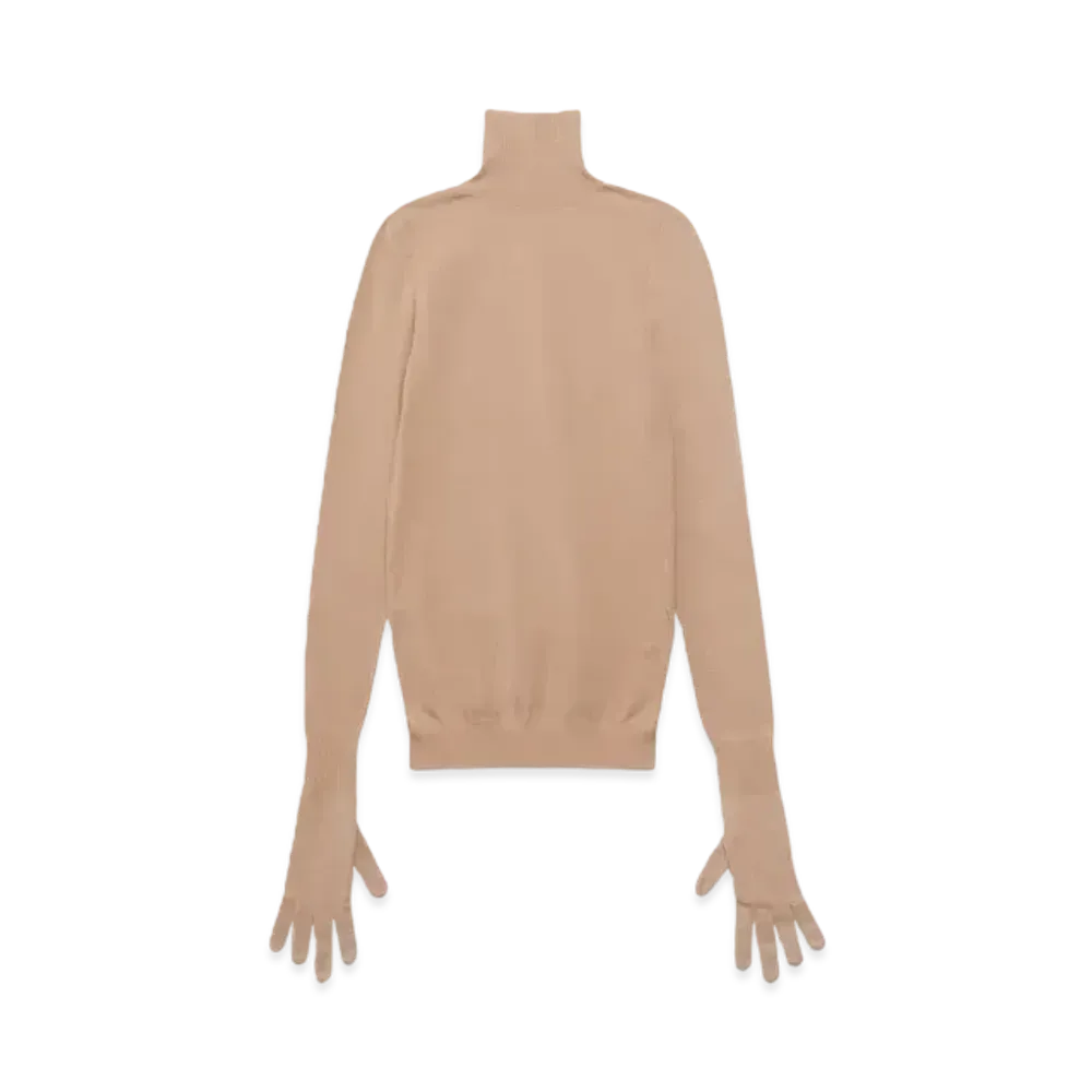 BALENCIAGA Gloves Sweater "Light Beige"