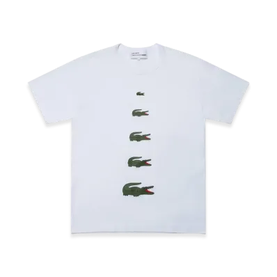 COMME des GARCONS SHIRT x LACOSTE Printed T-Shirt "White"