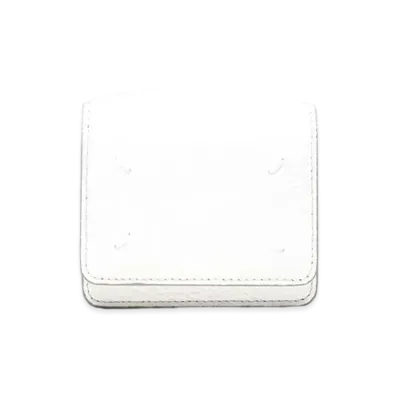 Maison Margiela Small Leather Chain Wallet "White"