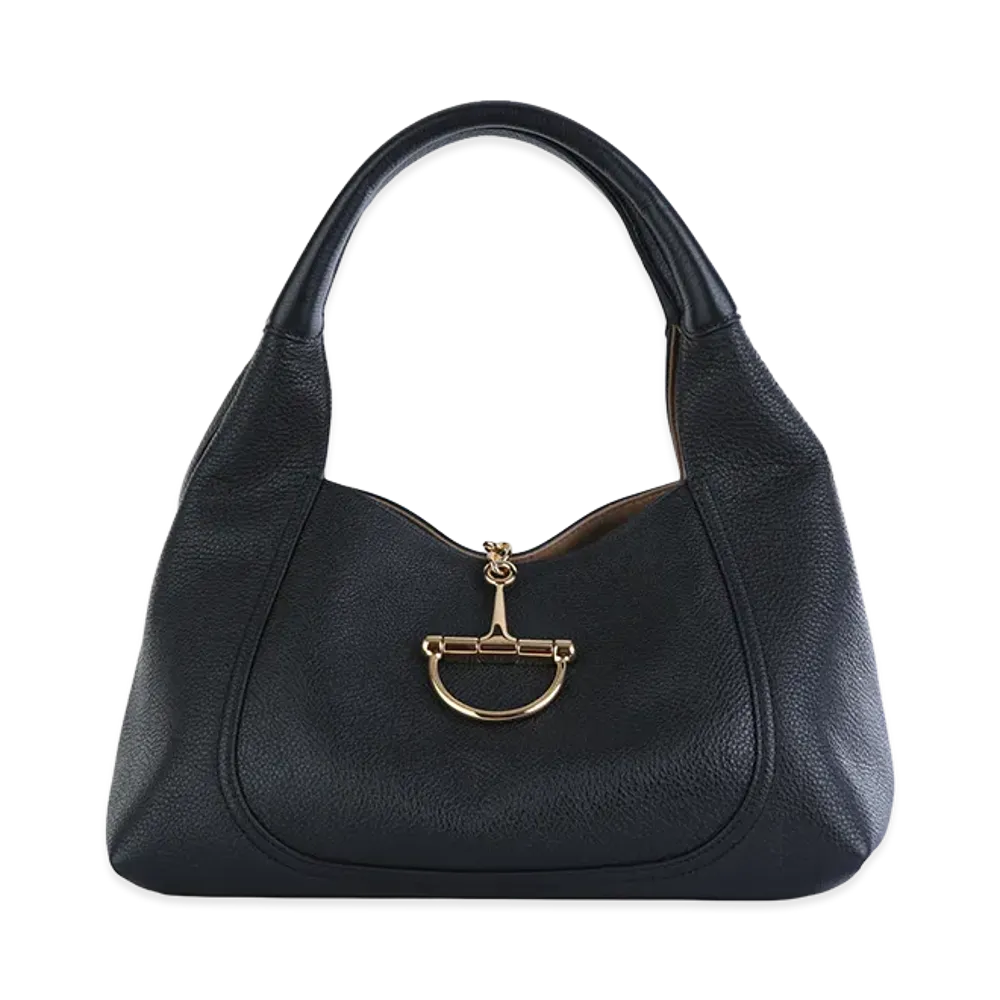 GUCCI Women's Leather Shoulder Bag "Black"